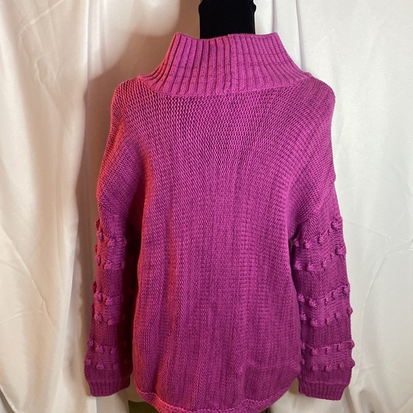 Nic & Zoe pink sweater with beautiful details - Picture 3 of 11